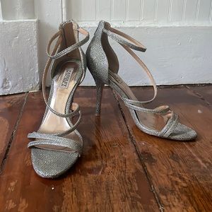 Badgley Mischka Stilleto Shoes, Size 10, 4ish inch heel, WARN ONCE
